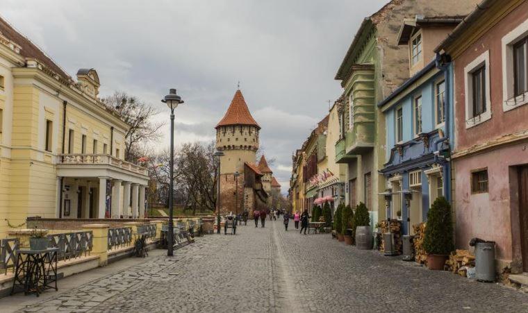 Ferienwohnung Old Town Cozy Nest Hermannstadt Exterior foto